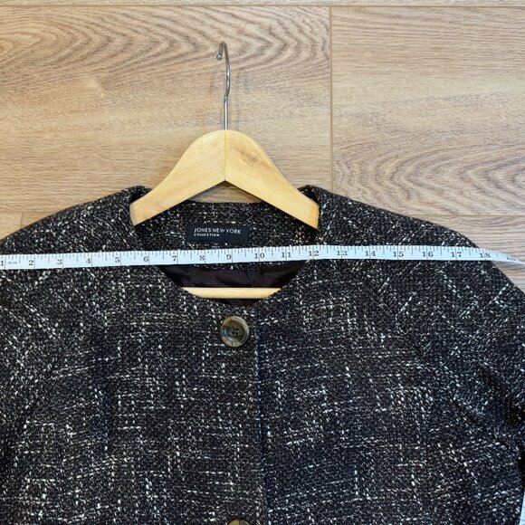 Vintage Jones New York Black & White Tweed Jacket – Size M - Picture 6 of 9
